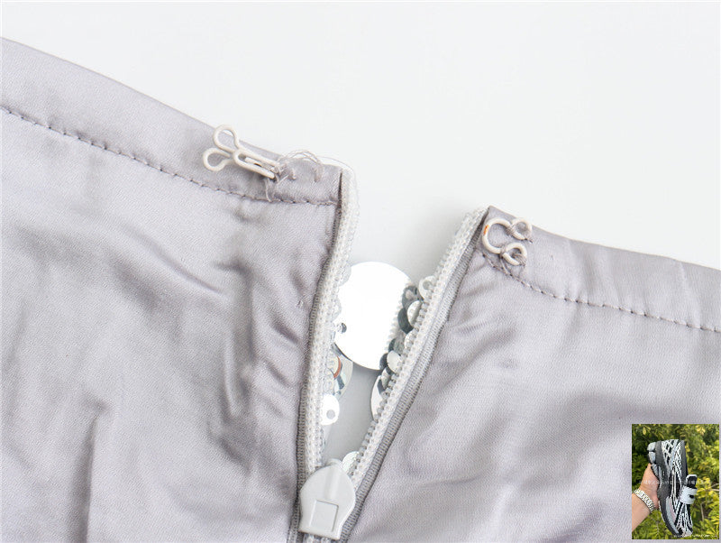 Buttocks Sequined Mini Skirt Women SA335