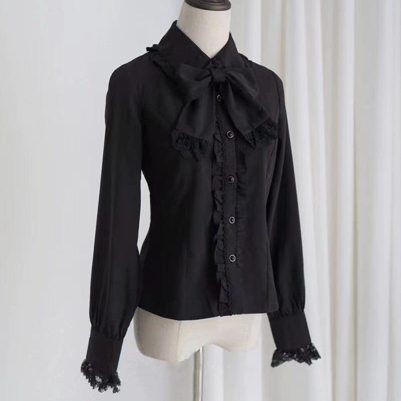 Peter Pan Collar Lolita Long Sleeve Blouse US-64D188