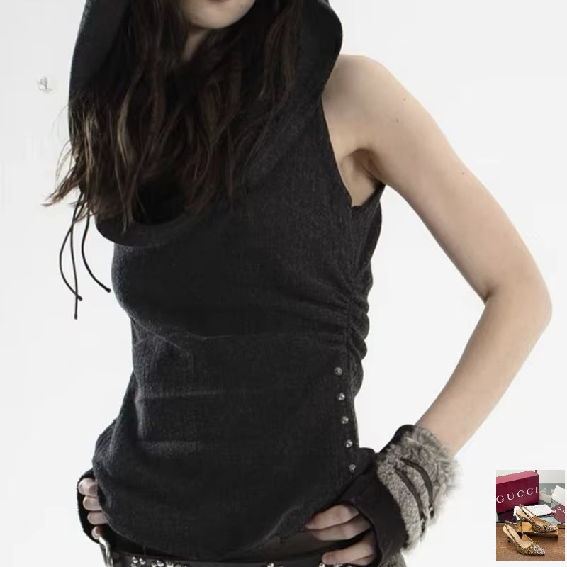 Women's Clothes Slash Neck Sleeveless Tshirts SA217