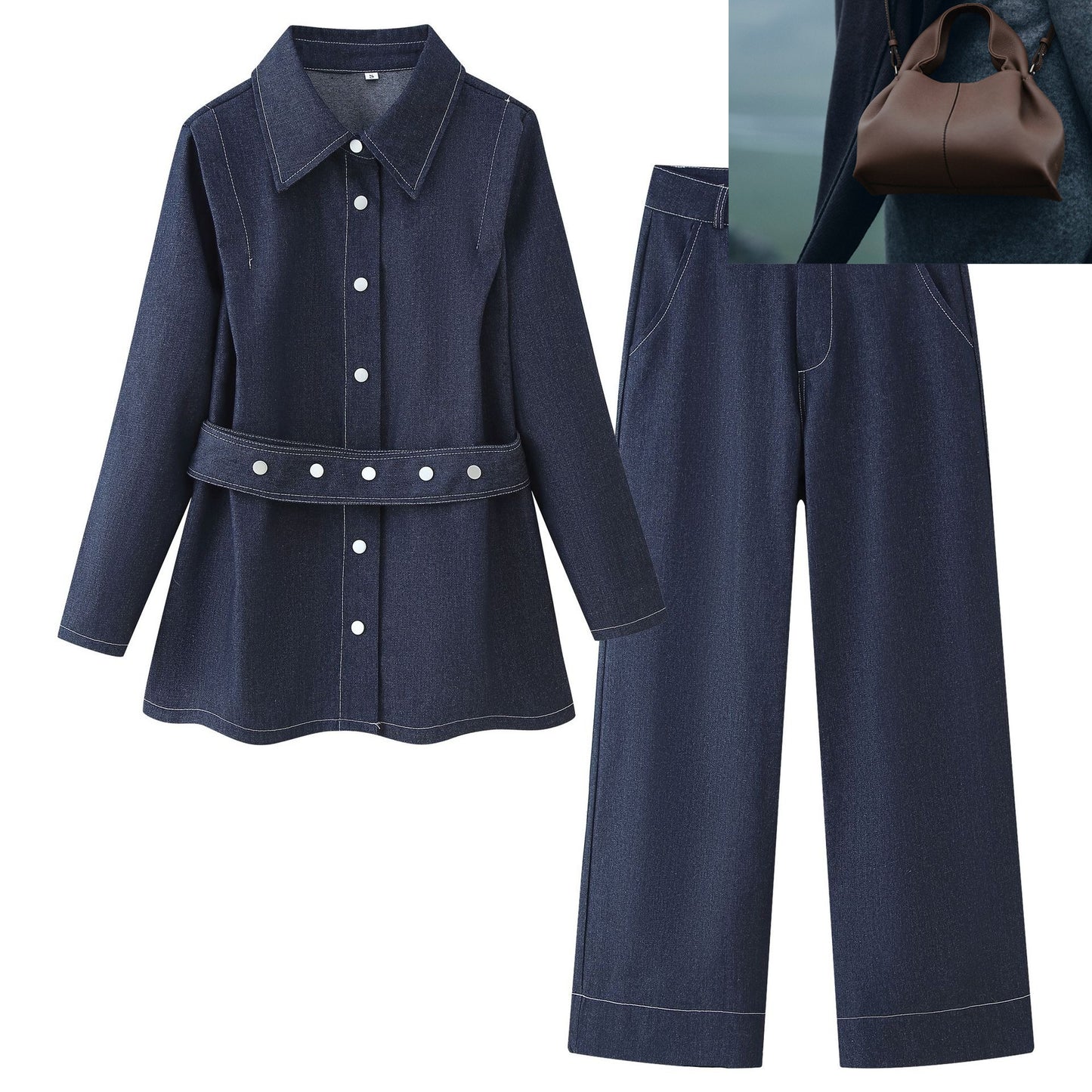 Single-breasted Denim Suit SA425/SA426