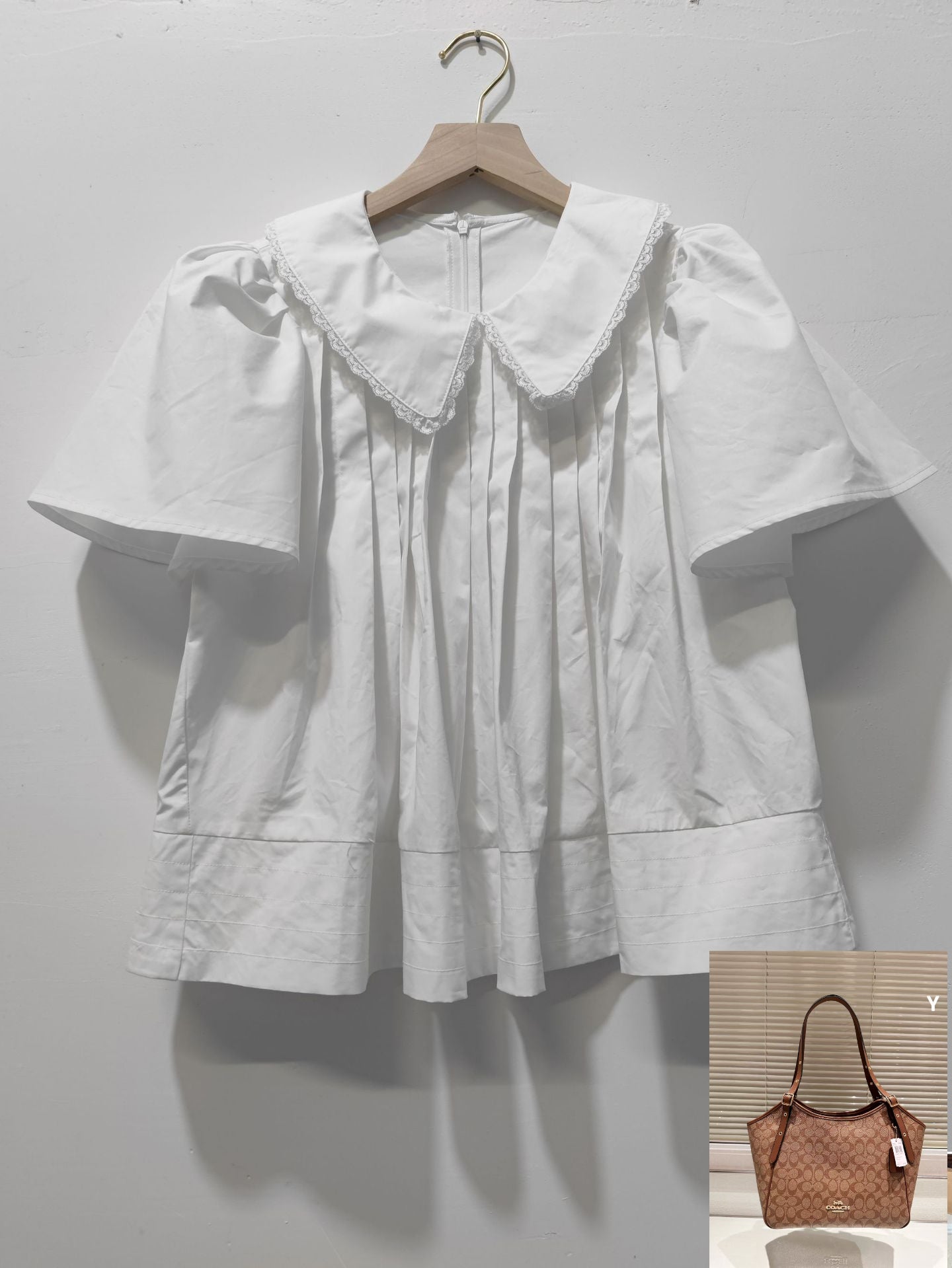 Doll Collar Short Sleeve Shirt SA316