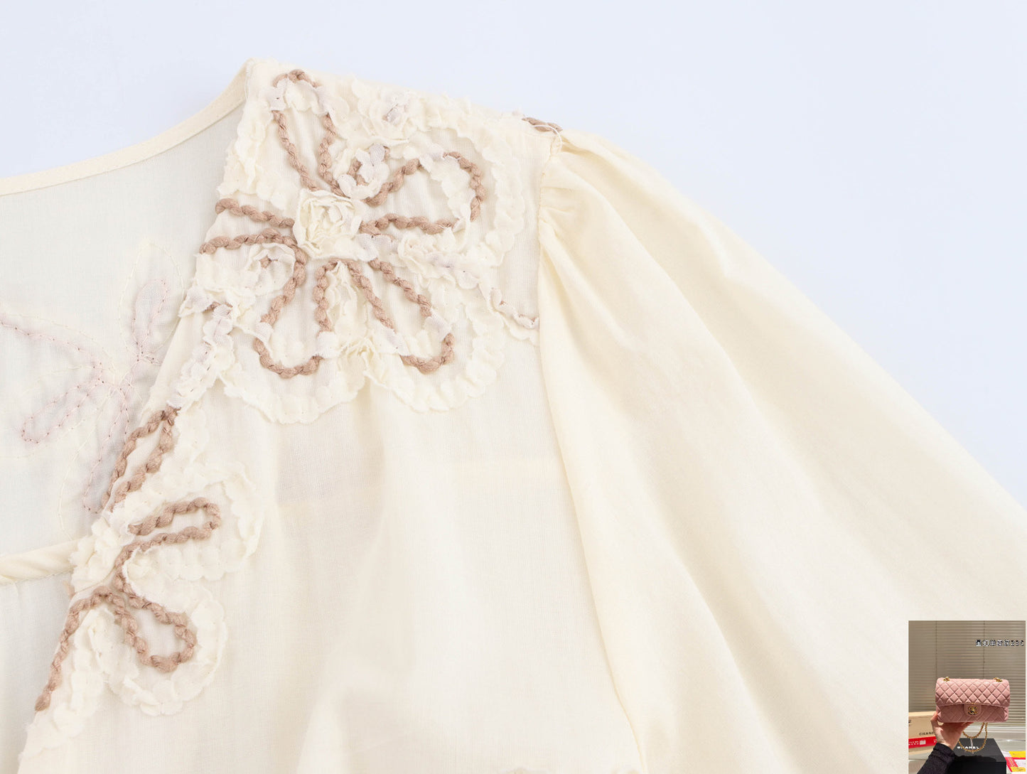 Flower Embroidered Mini Dress SA325