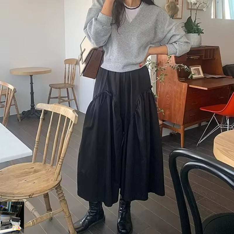 Bow Patchwork Womens Skirt Draped Skirts SA290/SA291