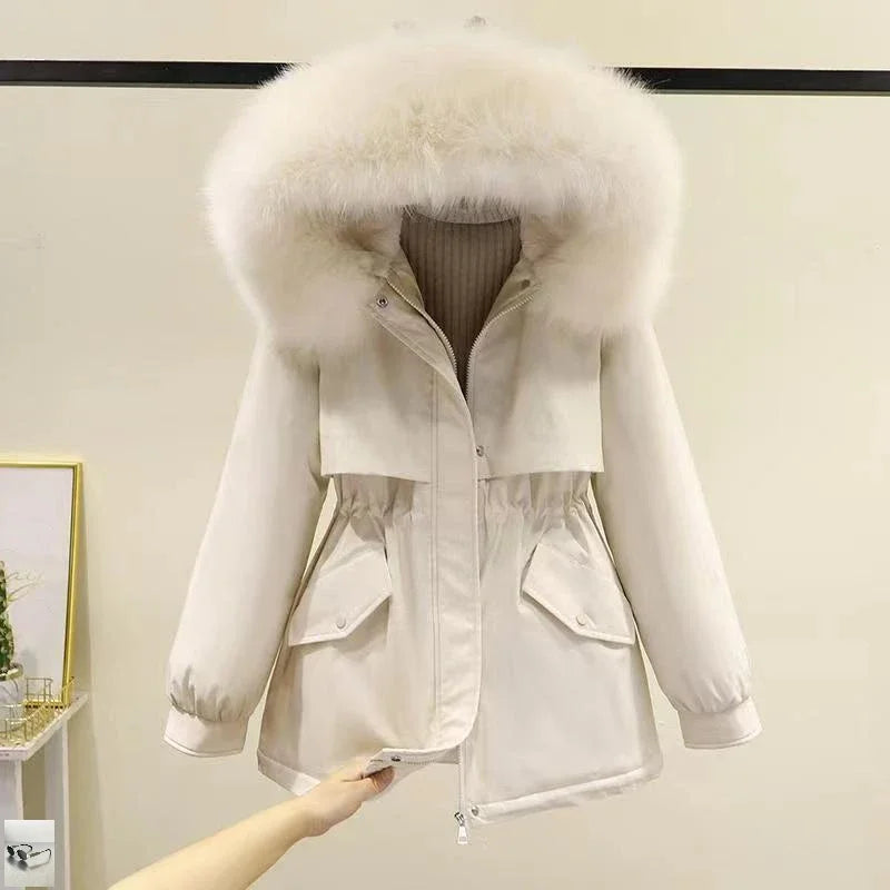 Hooded Long Sleeve Jacket Casual Mujer
