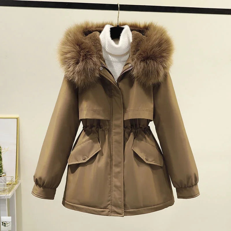 Hooded Long Sleeve Jacket Casual Mujer
