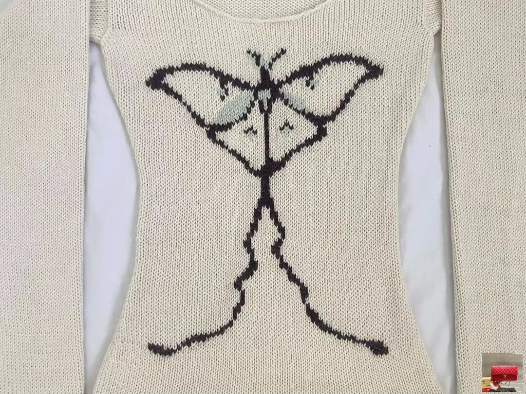 Slash Neck Knitted Harajuku Streetwear Sweaters SA147