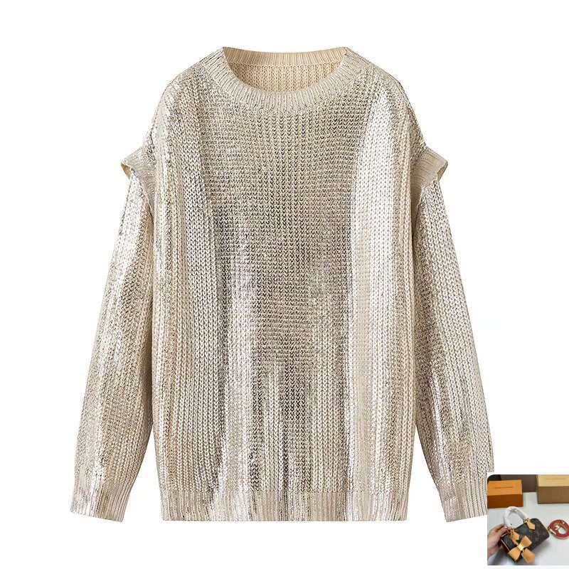 Crew Neck Pullover Loose Sweater SA406