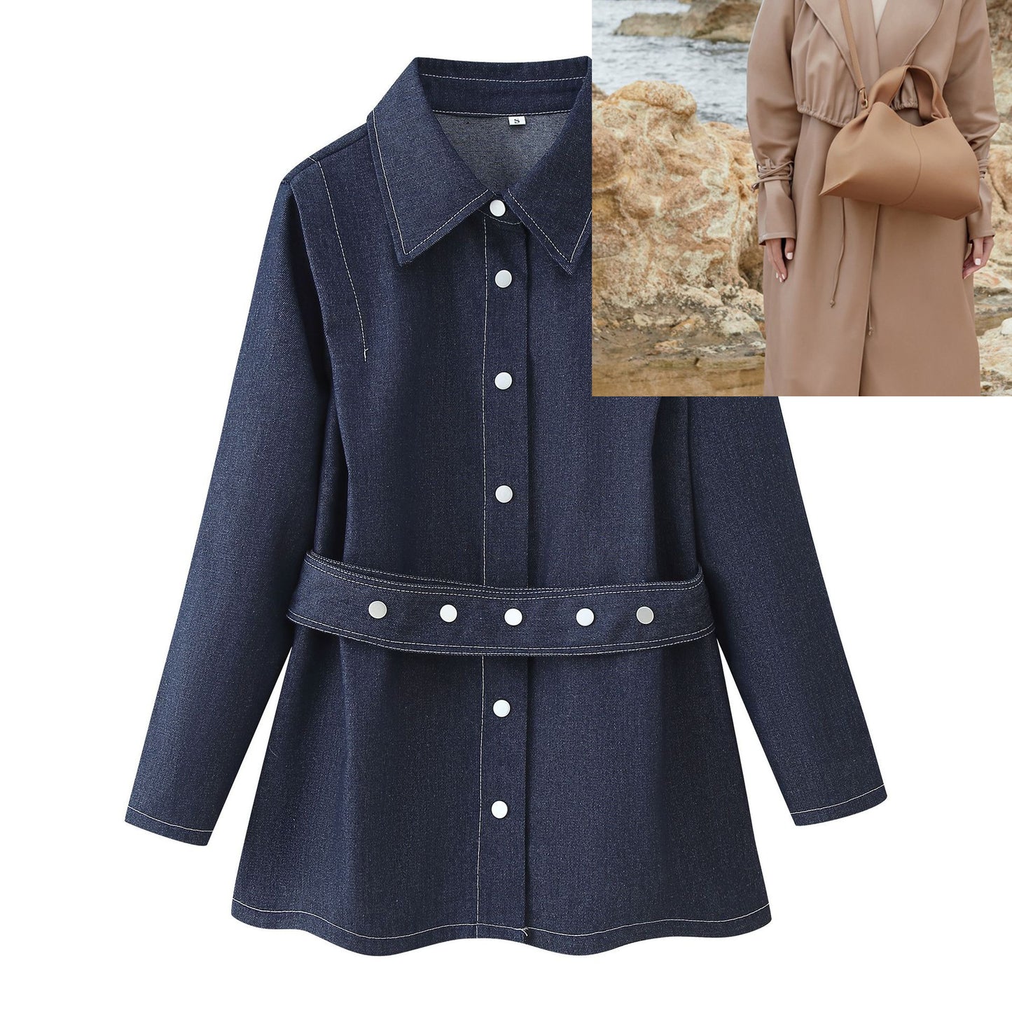 Single-breasted Denim Suit SA425/SA426