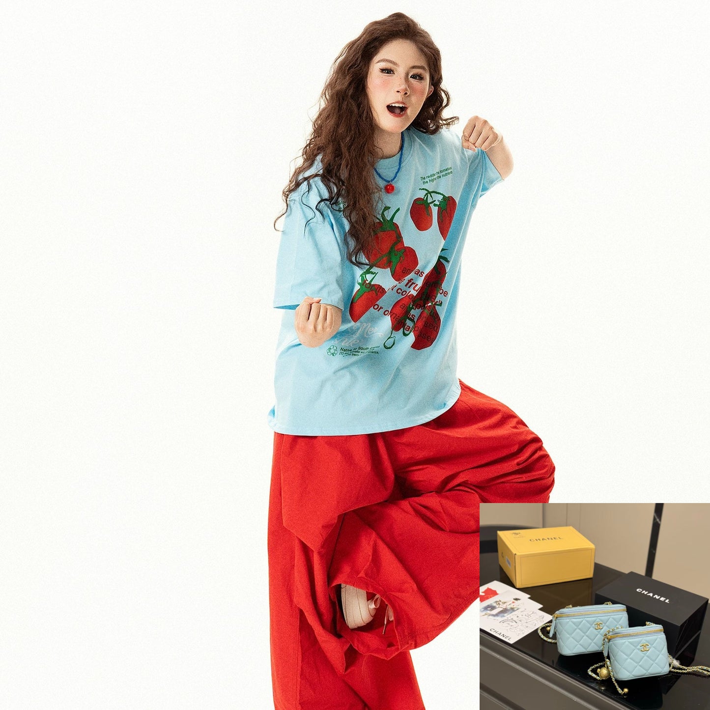 Tomato Print Short Sleeve T-shirt SA850/SA851