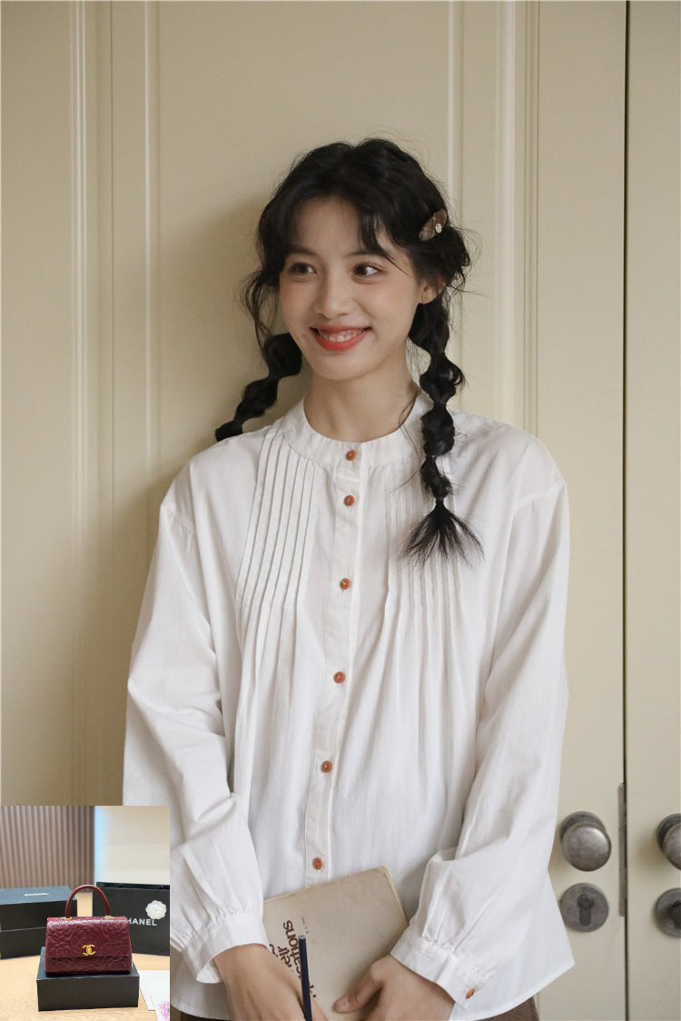 Round Neck Long Sleeve Shirt SA842