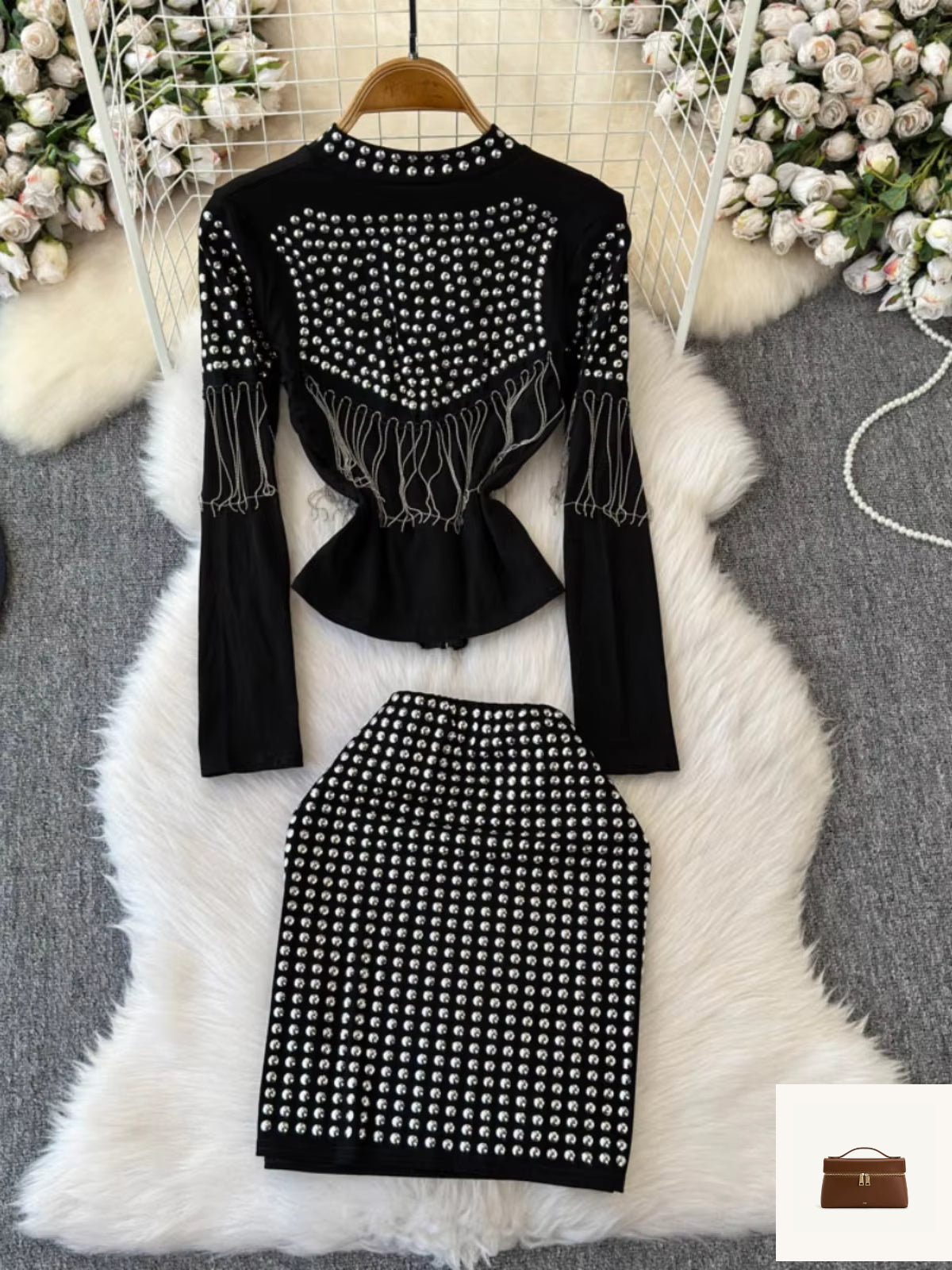 Fashion Patchwork Diamonds Woman 2025 Sets SA240