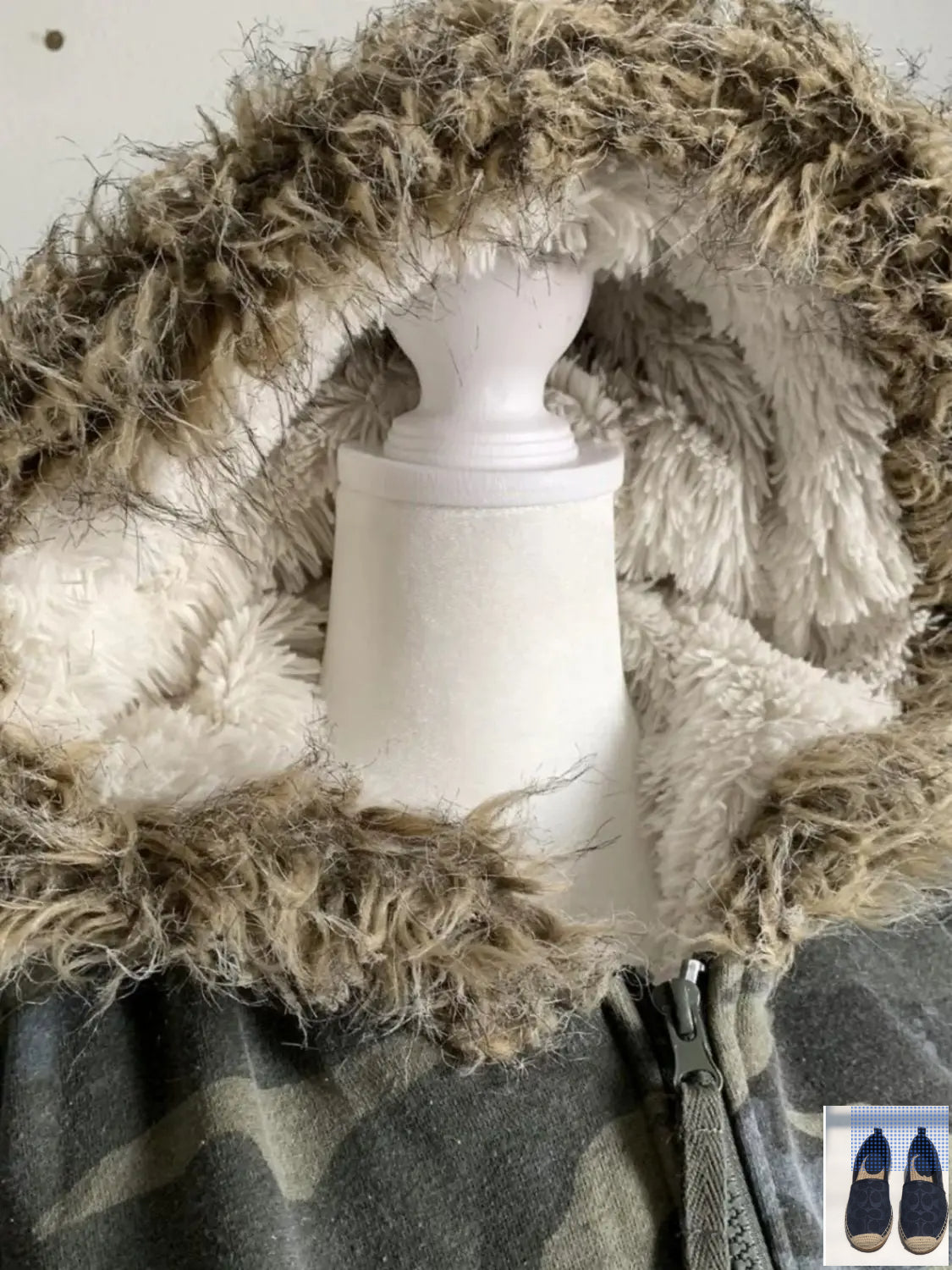 Harajuku Casual Fur Patchwork Hooded Hoodies SA148