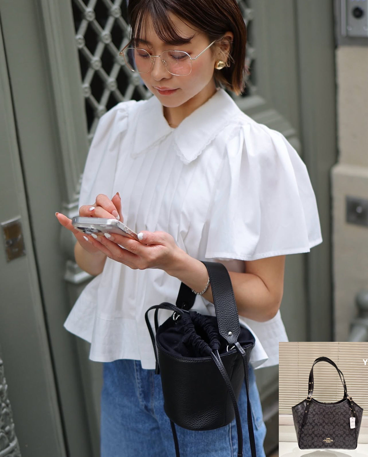Doll Collar Short Sleeve Shirt SA316