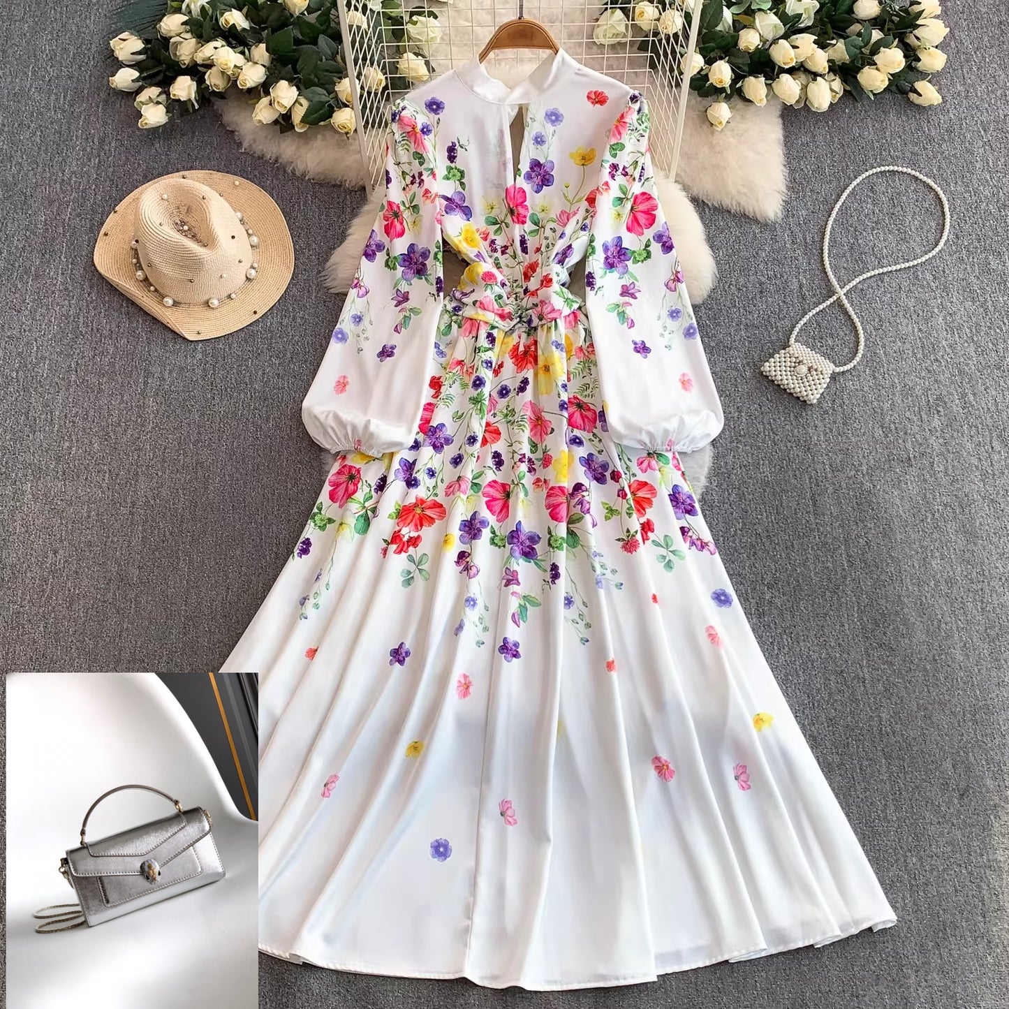 Women's Hollow Round Neck Dress SA746