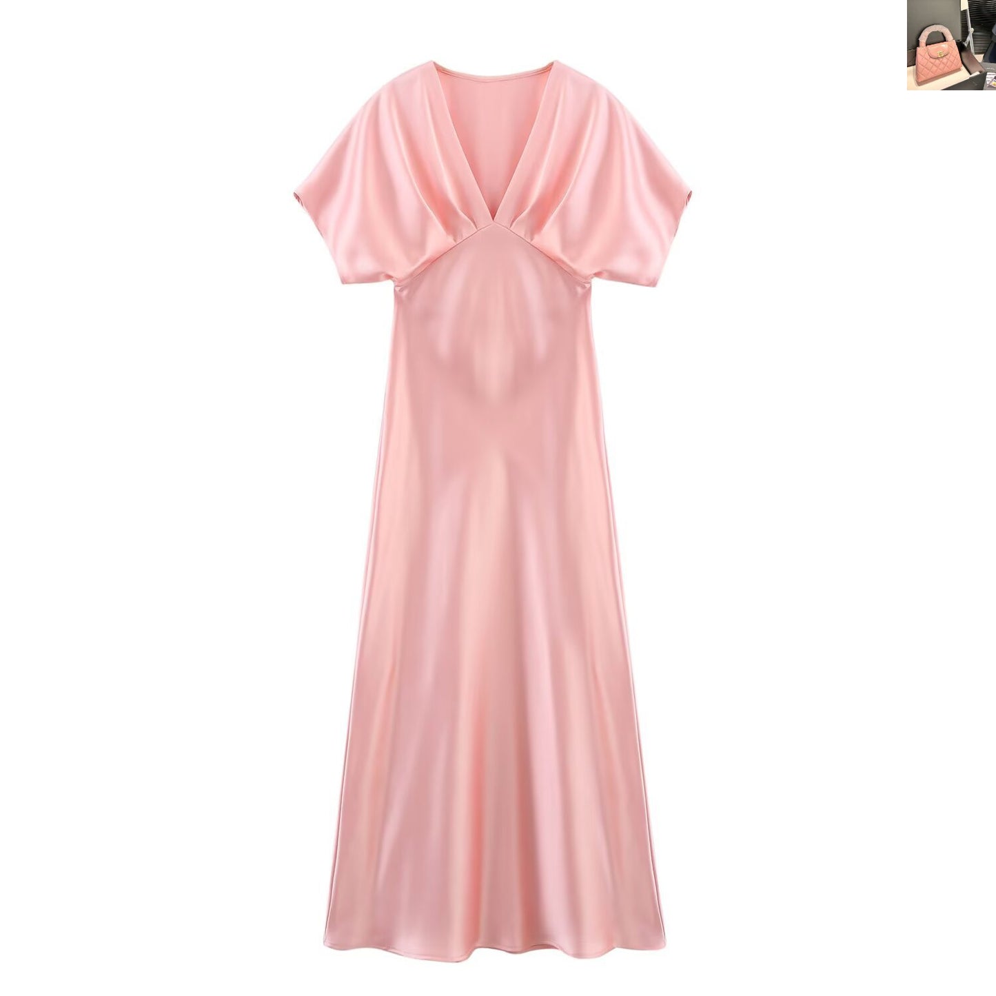 V-neck Midi Dress SA324