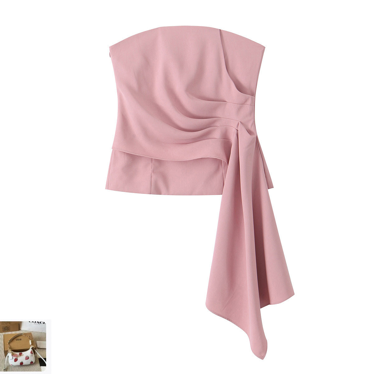 Tube Top Streamer Top + Casual Pants Set SA342