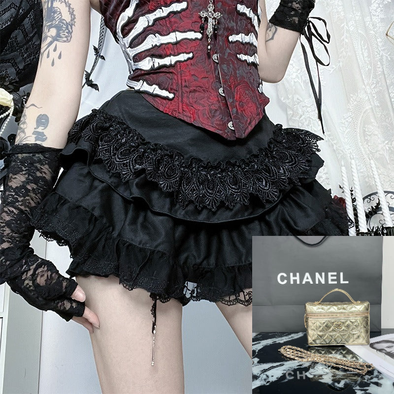 Cross Lace Pumpkin Skirt Pants SA707