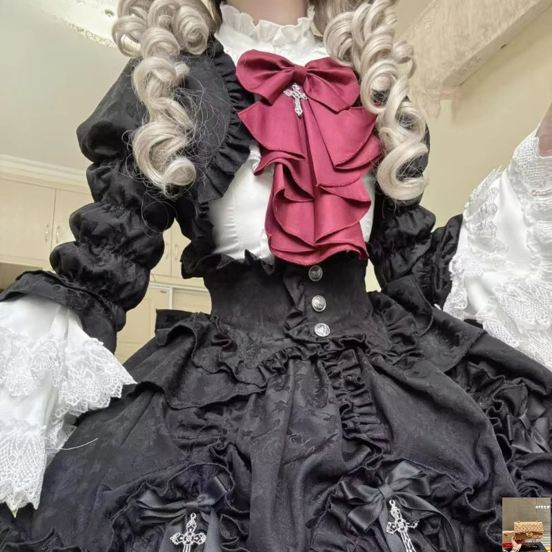Victorian Gothic Lolita Dress Set SA156