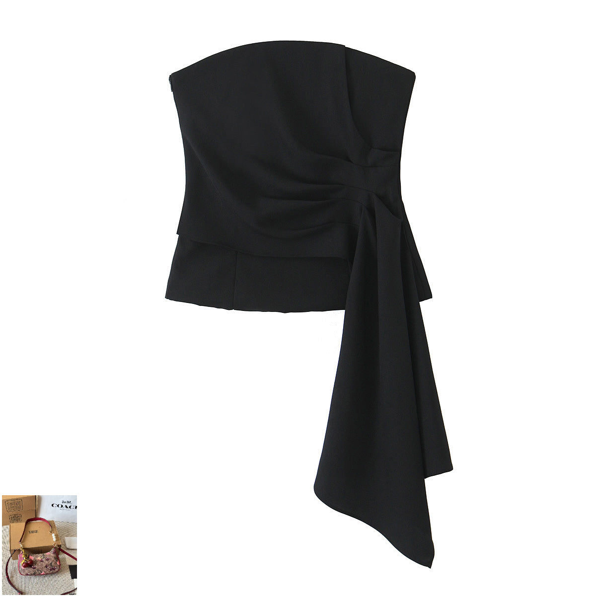 Tube Top Streamer Top + Casual Pants Set SA342