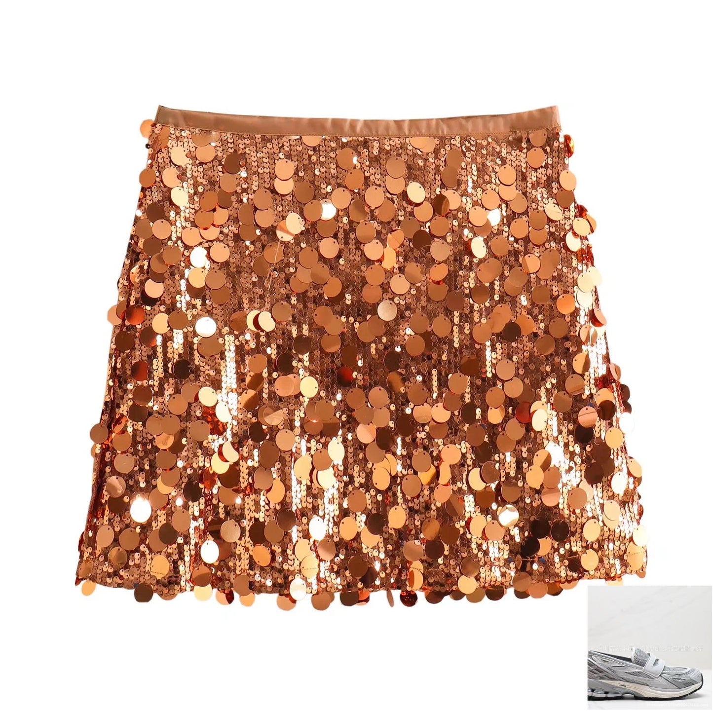 Buttocks Sequined Mini Skirt Women SA335