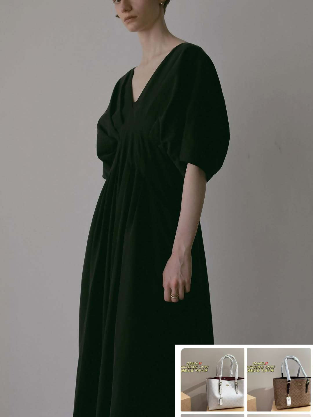 Waist Slim Dress Loose Shoulder Length Dress SA366