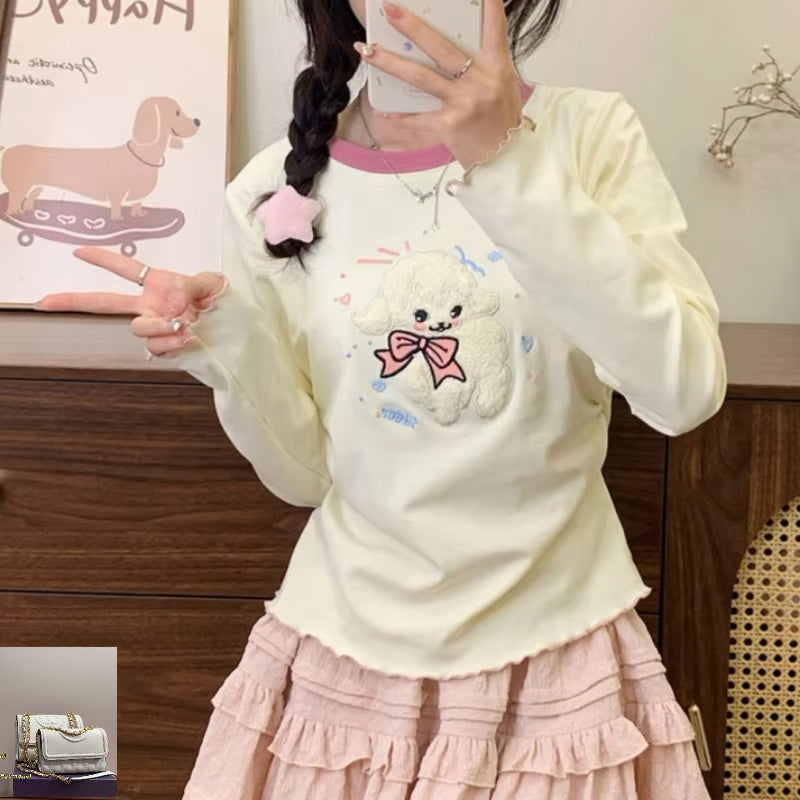 Patchwork Pink Casual Lolita T-shirt SA211/SA212