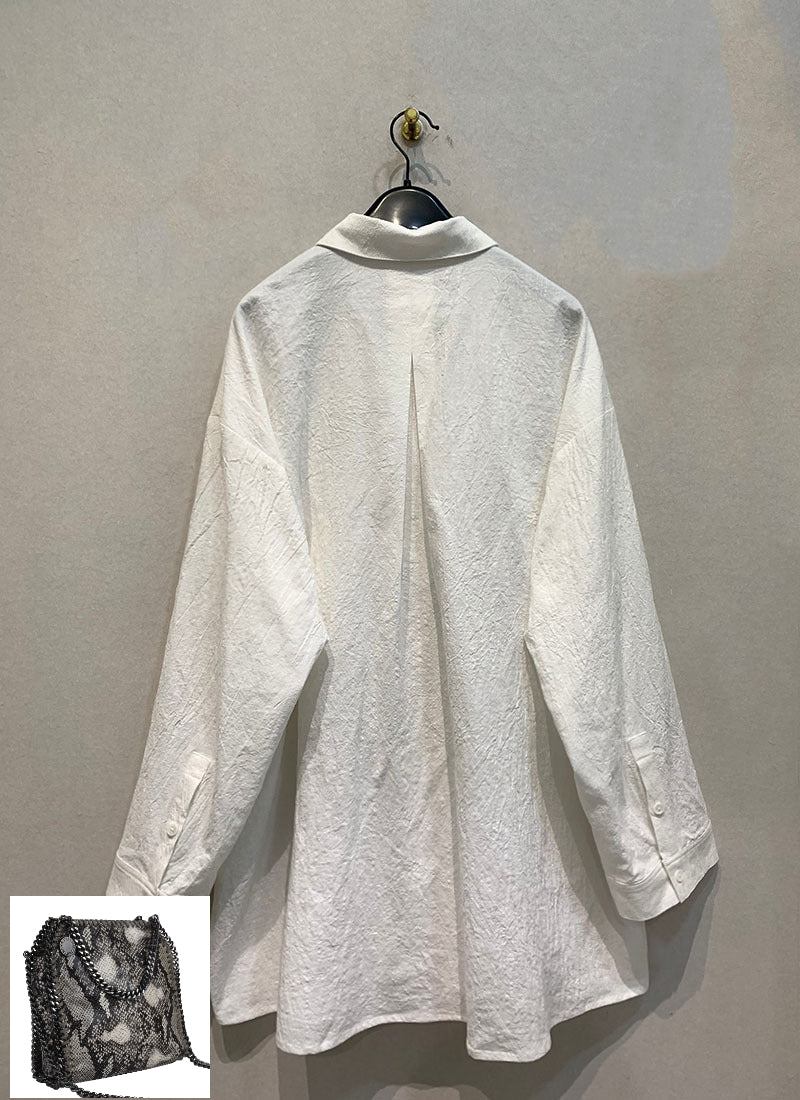 Pure Desire Lace Patchwork Half Sleeve Set Shirt SA299 SILVER CHAIN