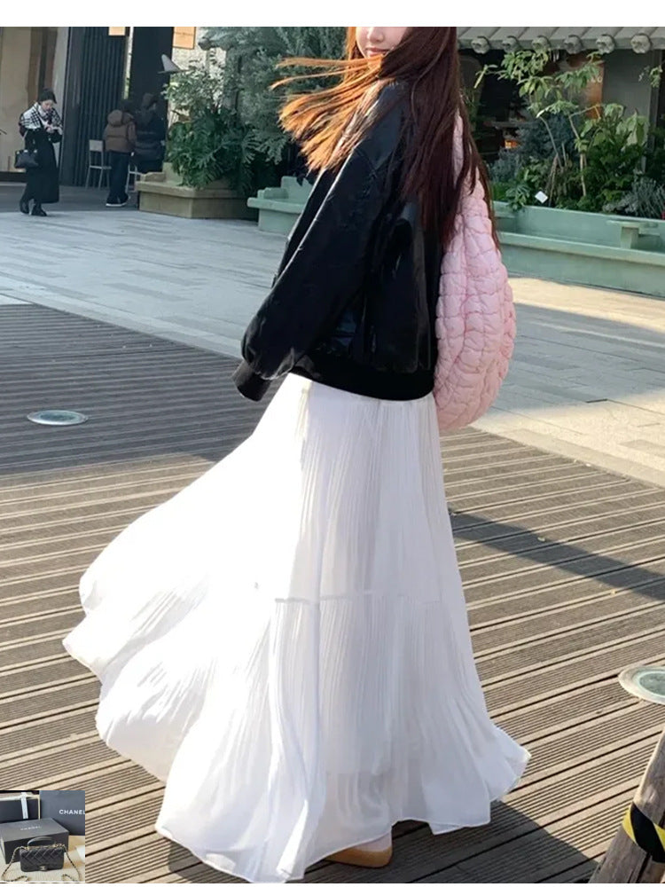 Chiffon Skirt Women's Big Pendulum Skirt Summer SA354