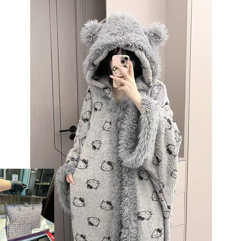 Cute Suit Autumn and Winter Nightgown SA392