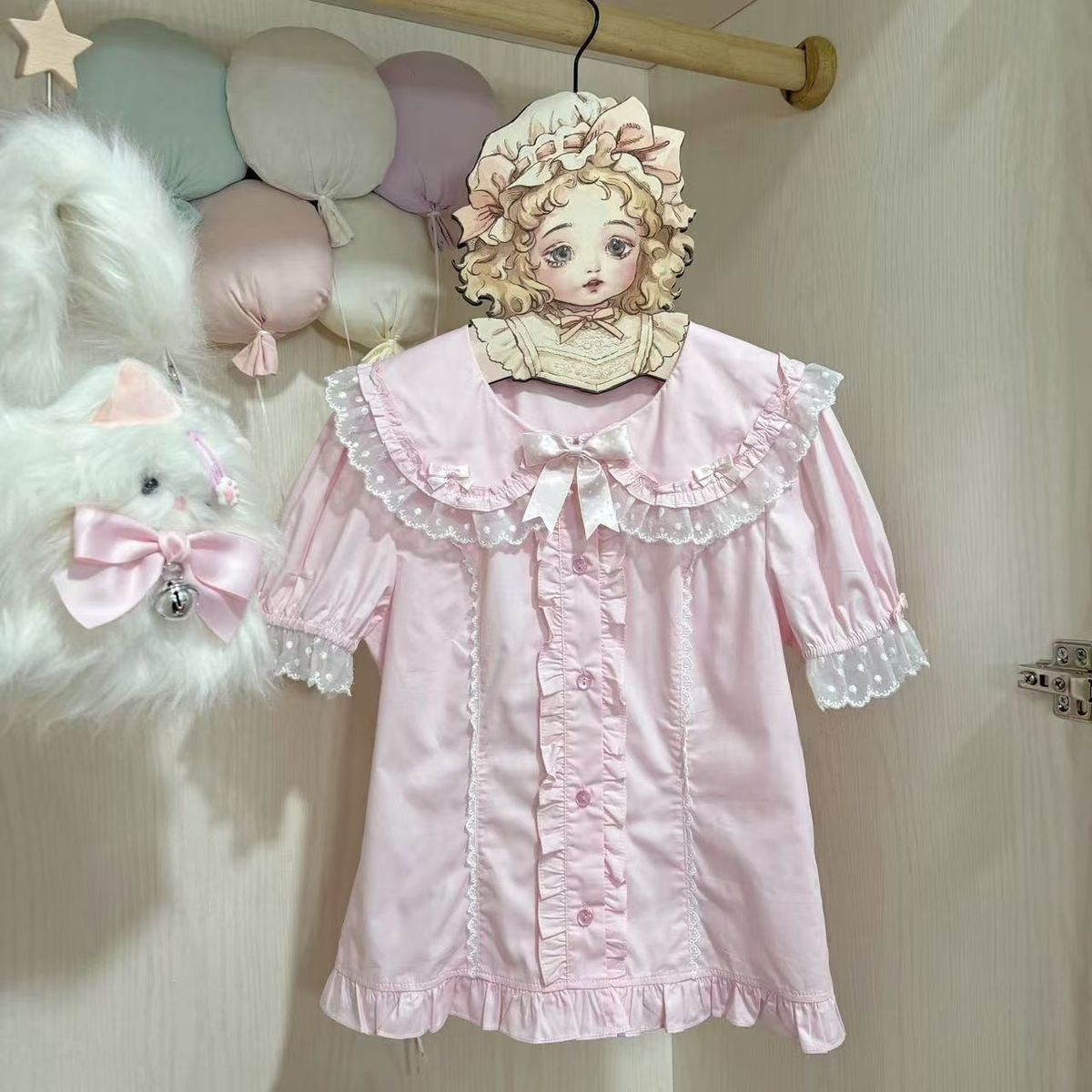 Peter Pan Collar Blouse - Lolita Style US 64D204