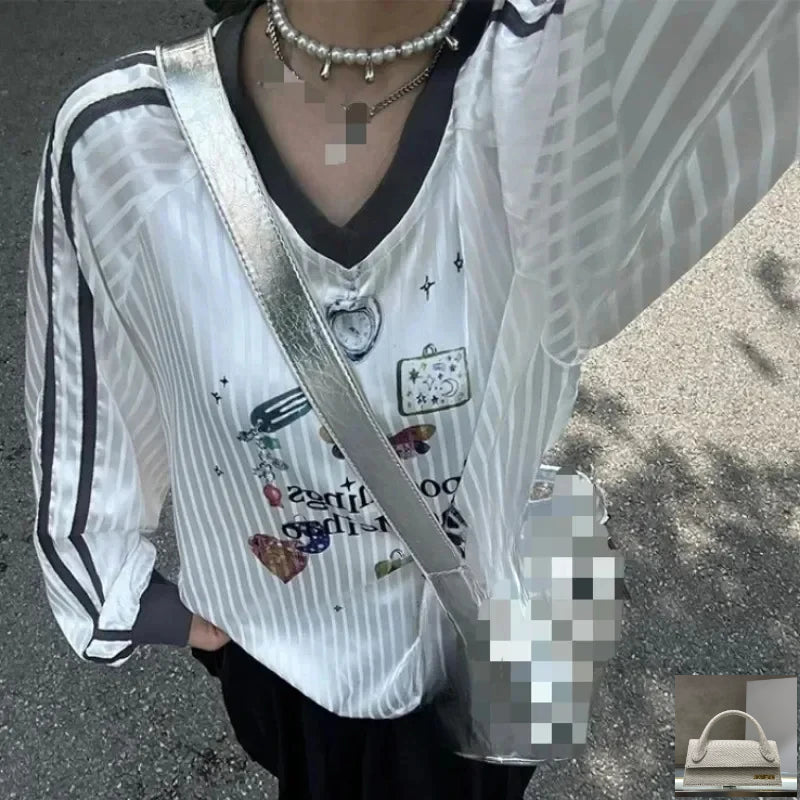 Korean Y2k Butterfly Print T-shirts SA228