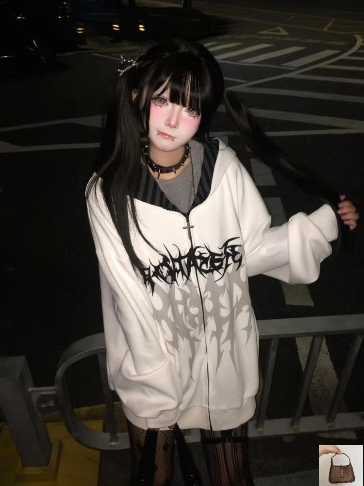 Y2k Sweatshirts Zipper Hoodies Coats SA130