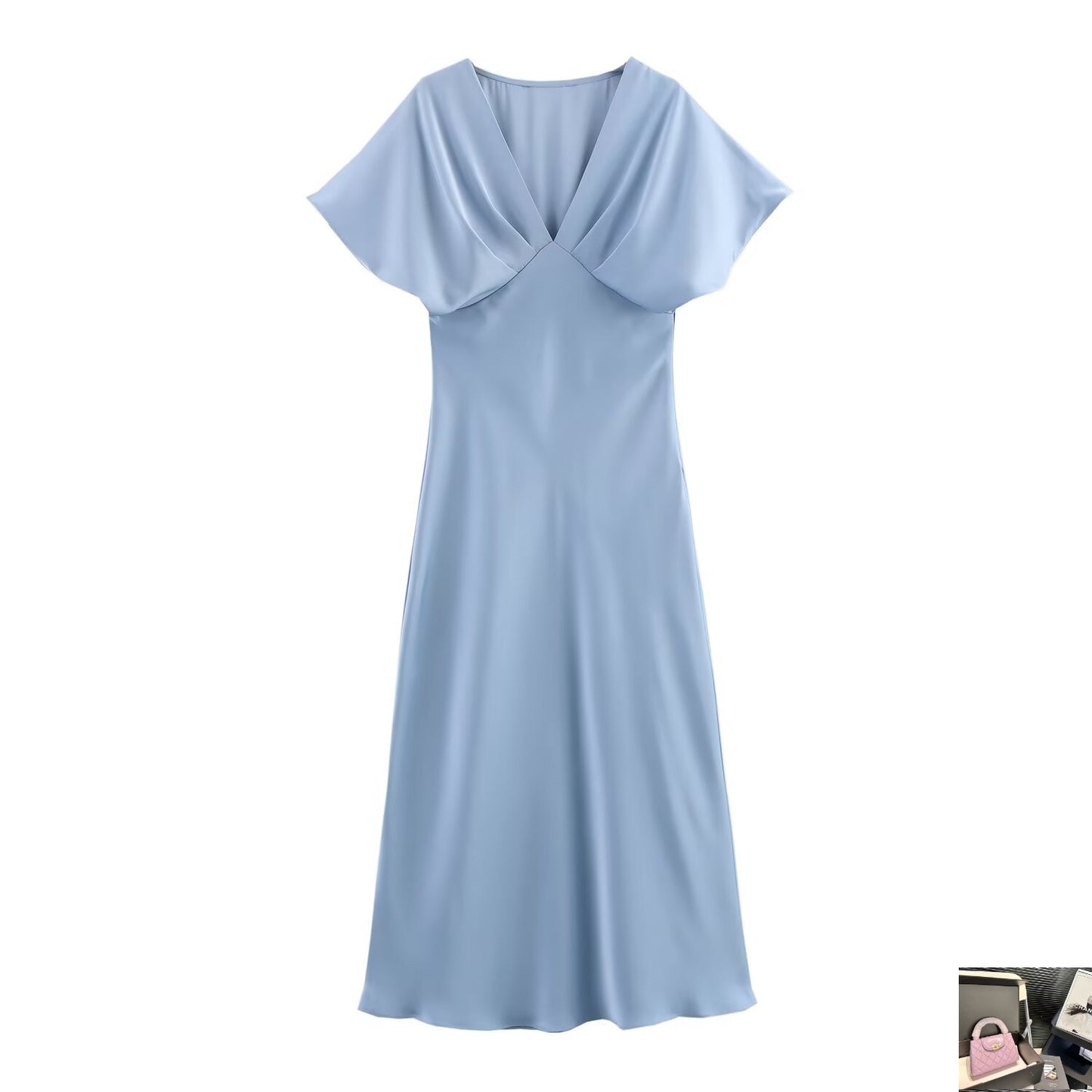 V-neck Midi Dress SA324