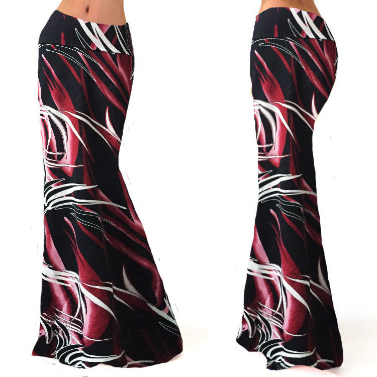 High Waist Elastic Hip Long Skirt 69A684