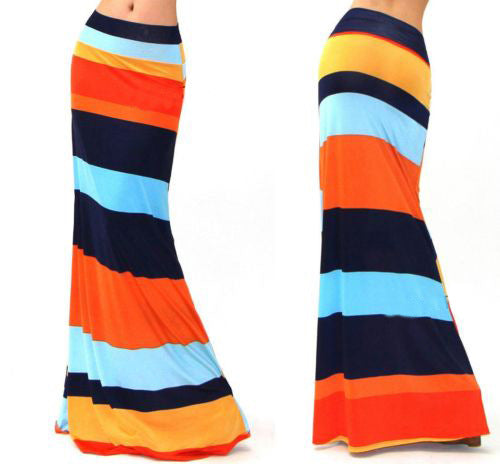 High Waist Elastic Hip Long Skirt 69A684