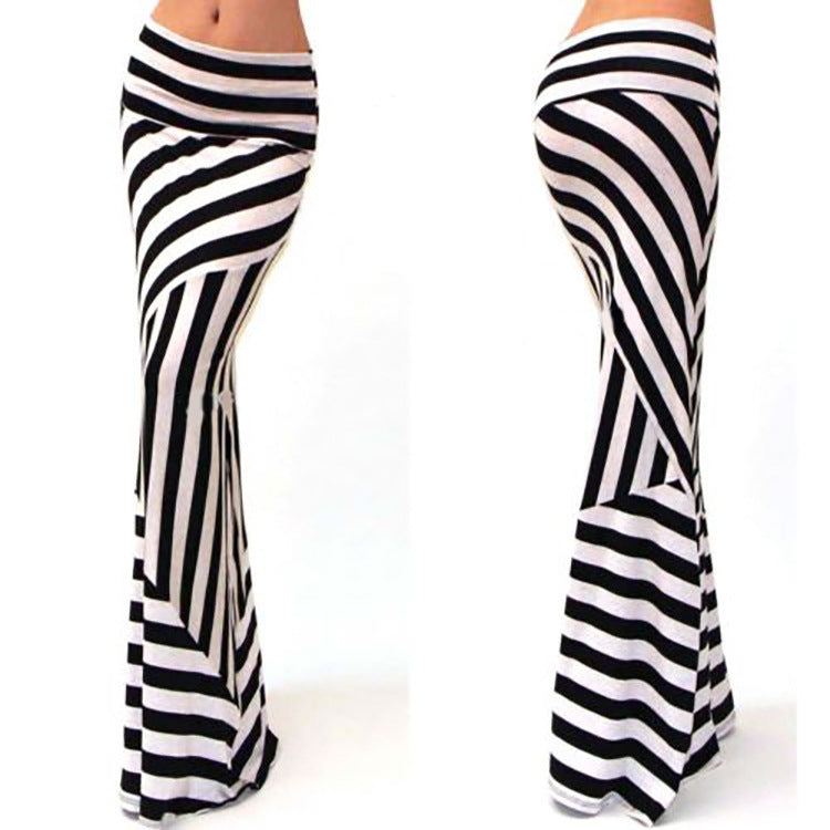 High Waist Elastic Hip Long Skirt 69A684