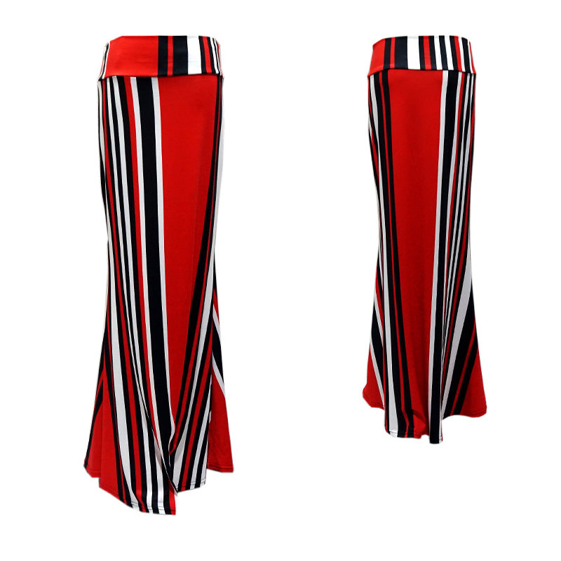 High Waist Elastic Hip Long Skirt 69A684