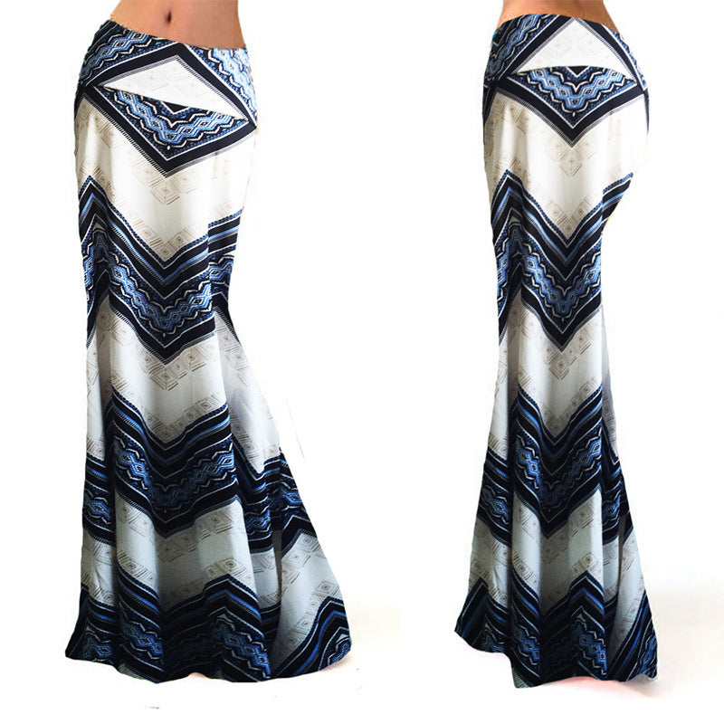 High Waist Elastic Hip Long Skirt 69A684