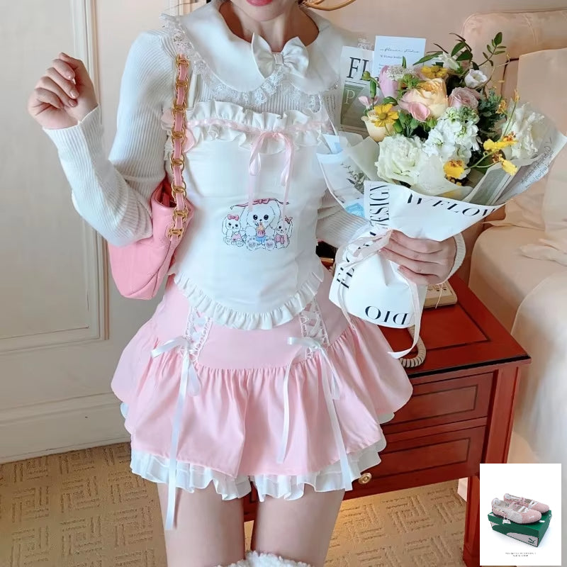 Japanese Sweet Cute Kawaii Halter Sleeveless Tank Top SA241