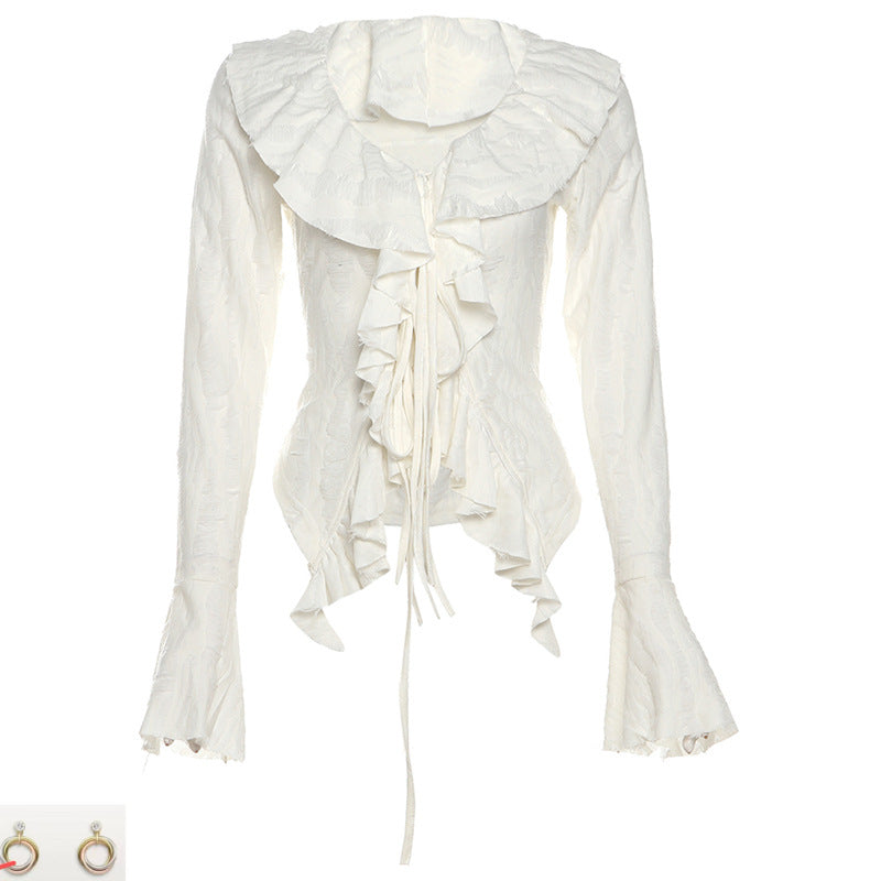Long Sleeve V-Neck Knitted Fringed Jacket SA380