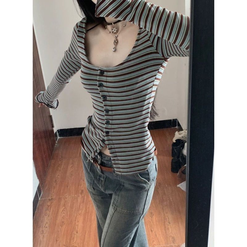 Spicy Retro Striped Tee SA722