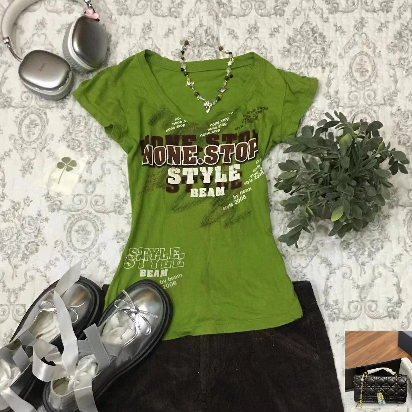 Letter Print Short Sleeve T shirts SA289