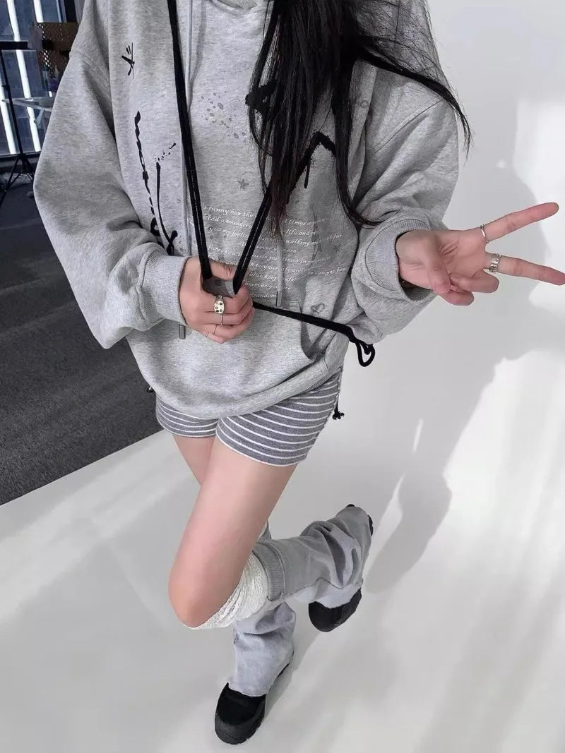 Punk Hoodies Simple Streetwear Star Print SA206/SA207