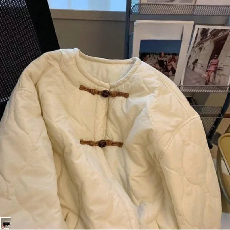 Warm Parkas Loose Vintage All-match Women Clothing
