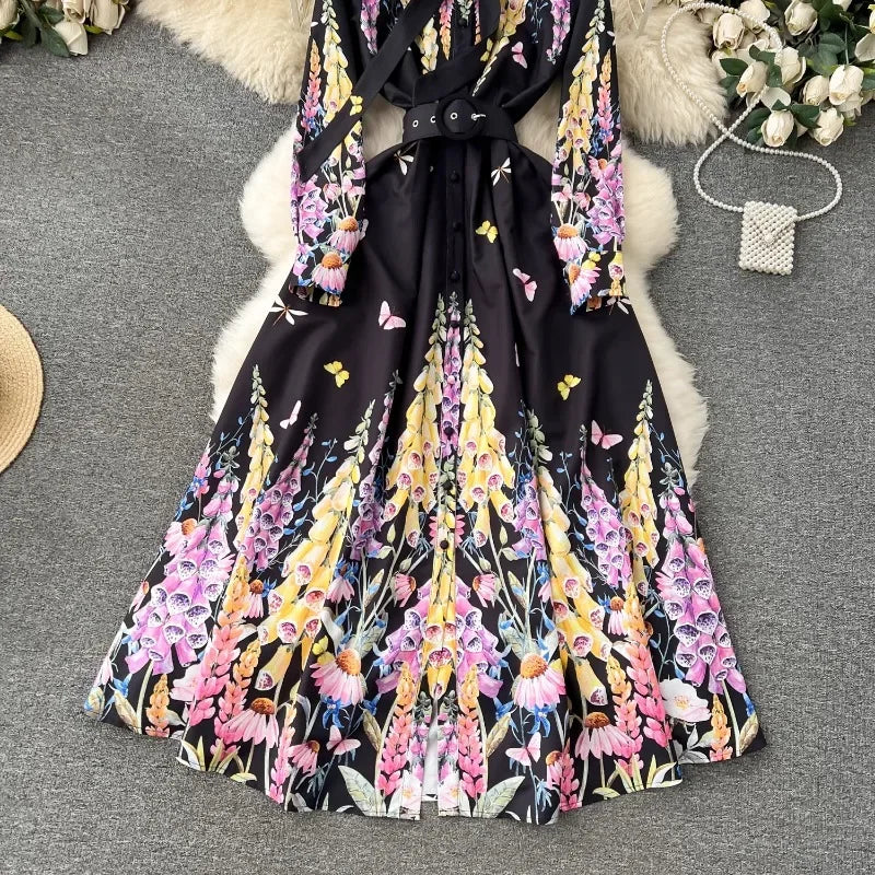 Elegant Tie Bow Neck Women Dresses SA121
