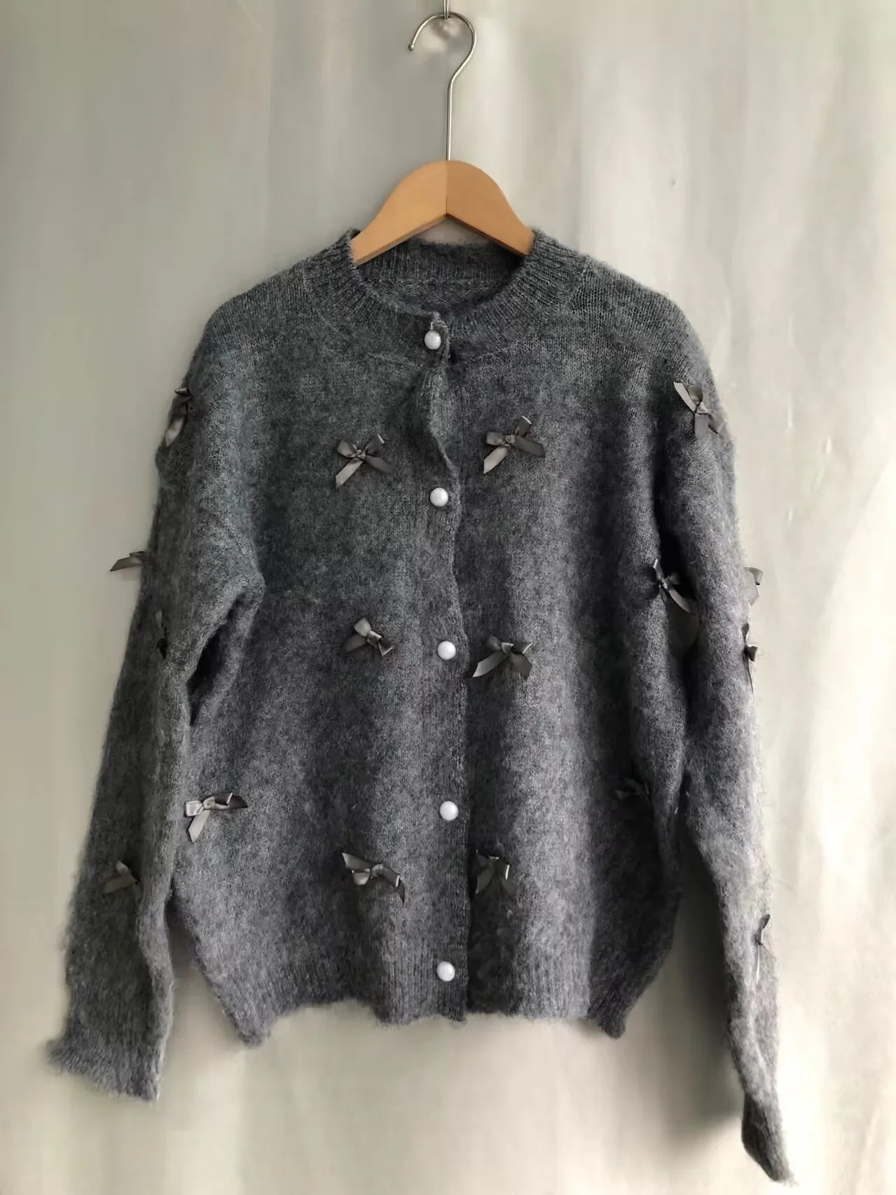 High Soft Mohair Knitted Cardigan SA213