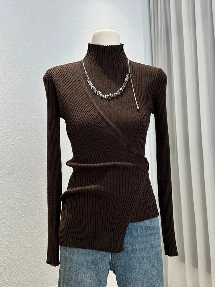 Half High Collar Knit Pullovers SA-52B384