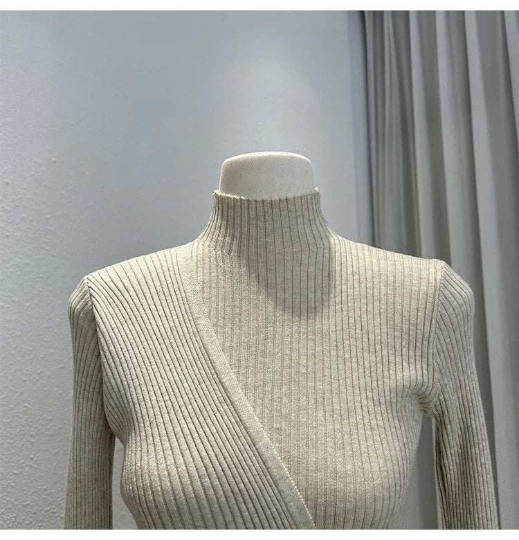 Half High Collar Knit Pullovers SA-52B384