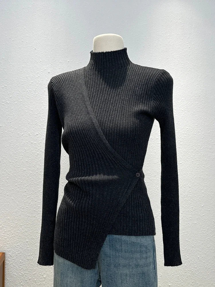 Half High Collar Knit Pullovers SA-52B384