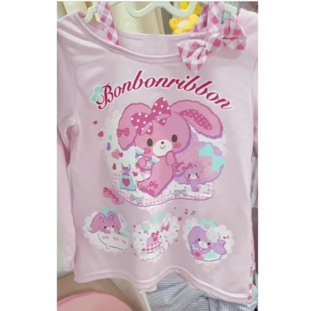 Japanese Cute Rabbit Print Graphic Tshirts SA178